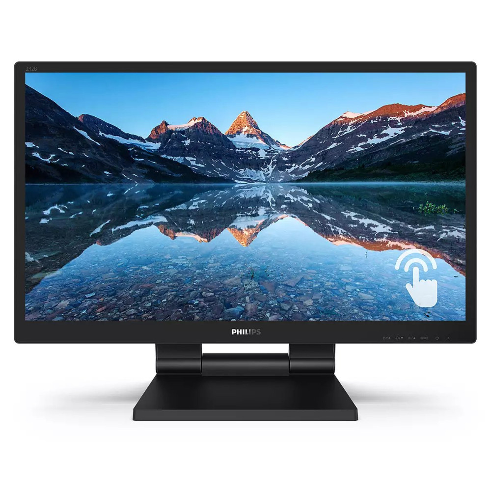 Philips 242B9T - Monitor a LED - 24" (23.8" visualizzabile) - touchscreen - 1920 x 1080 Full HD (1080p) @ 60 Hz - IPS - 250 cd/m