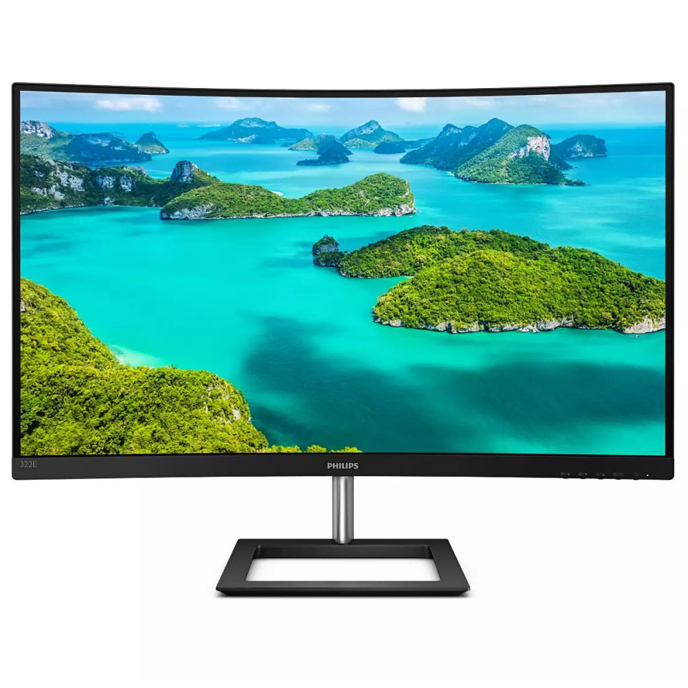 Philips E-line 322E1C - Monitor a LED - curvato - 32" (31.5" visualizzabile) - 1920 x 1080 Full HD (1080p) @ 75 Hz - VA - 250 cd