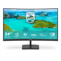 Philips E-line 241E1SCA - Monitor a LED - curvato - 24" (23.6" visualizzabile) - 1920 x 1080 Full HD (1080p) @ 75 Hz - VA - 250 
