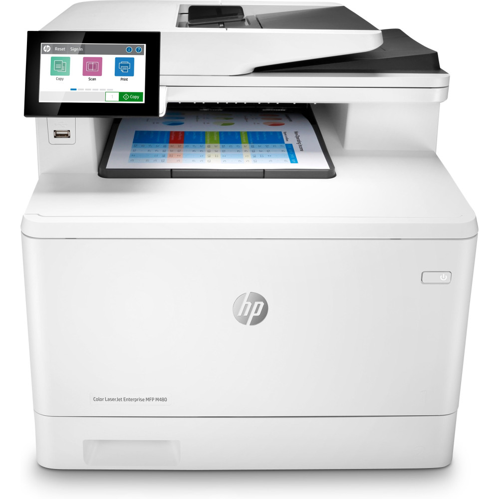 HP Color LaserJet Enterprise MFP M480f - Stampante multifunzione - colore - laser - Legal (216 x 356 mm) (originale) - A4/Legal 