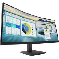 HP P34hc G4 - P-Series - monitor a LED - curvato - 34" - 3440 x 1440 WQHD @ 60 Hz - VA - 250 cd/m² - 3500:1 - 5 ms - HDMI, Displ