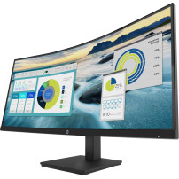 HP P34hc G4 - P-Series - monitor a LED - curvato - 34" - 3440 x 1440 WQHD @ 60 Hz - VA - 250 cd/m² - 3500:1 - 5 ms - HDMI, Displ