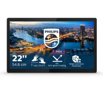 Philips B Line 222B1TFL - Monitor a LED - 22" (21.5" visualizzabile) - touchscreen - 1920 x 1080 Full HD (1080p) @ 75 Hz - IPS -