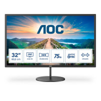 AOC Q32V4 - Monitor a LED - 32" (31.5" visualizzabile) - 2560 x 1440 QHD @ 75 Hz - IPS - 250 cd/m² - 1200:1 - 4 ms - HDMI, Displ