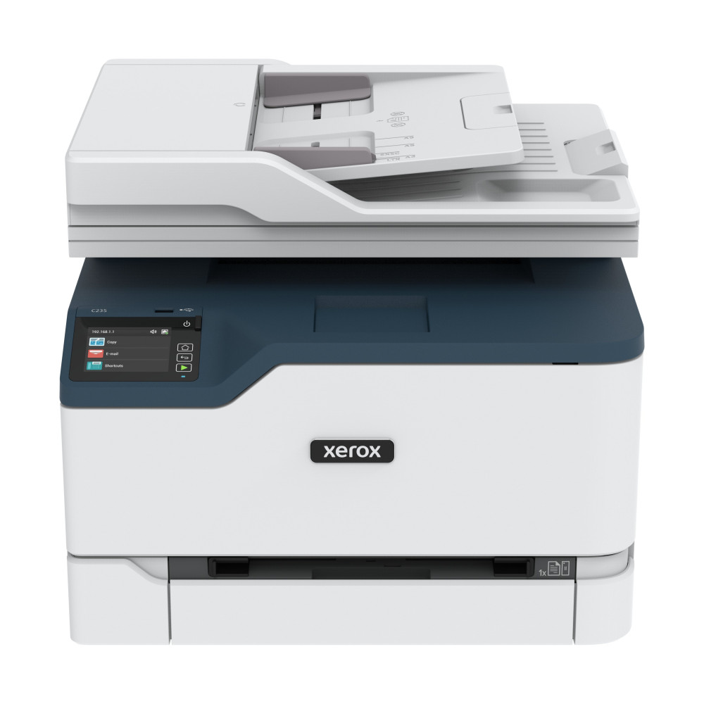 Xerox C235 A4 22 ppm Copia/stampa/Scansione/Fax wireless PS3 PCL5e/6 ADF 2 vassoi Totale 251 fogli