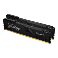 Kingston FURY Beast - DDR4 - kit - 16 GB: 2 x 8 GB - DIMM 288-PIN - 3200 MT/s / PC4-25600 - CL16 - 1.35 V - senza buffer - non E