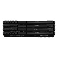 Kingston FURY Beast - DDR4 - kit - 32 GB: 4 x 8 GB - DIMM 288-PIN - 3200 MHz / PC4-25600 - CL16 - 1.35 V - senza buffer - non EC