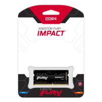 Kingston FURY Impact - DDR4 - modulo - 16 GB - SO DIMM 260-pin - 3200 MHz / PC4-25600 - CL20 - 1.2 V - senza buffer - non ECC - 