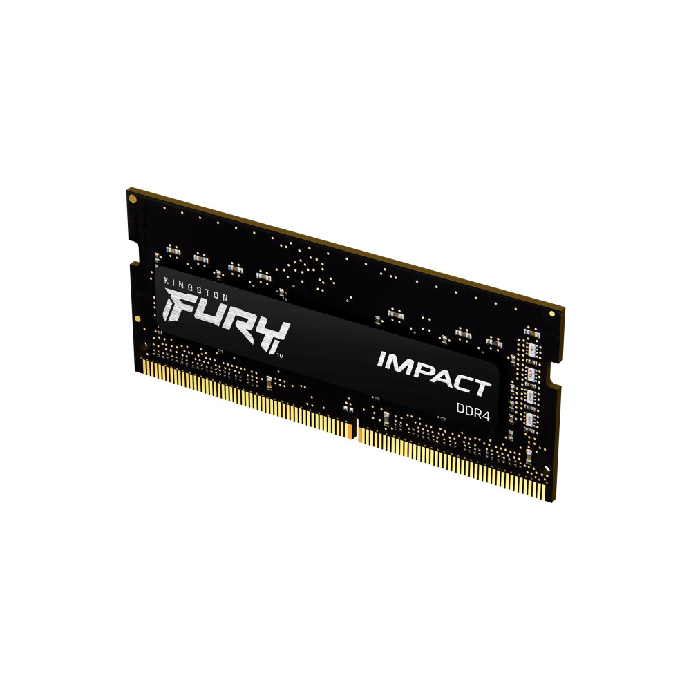 Kingston FURY Impact - DDR4 - modulo - 16 GB - SO DIMM 260-pin - 3200 MHz / PC4-25600 - CL20 - 1.2 V - senza buffer - non ECC - Kingston FURY Impact - DDR4 - modulo - 16 GB - SO DIMM 260-pin - 3200 MHz / PC4-25600 - CL20 - 1.2 V - senza buffer - non ECC -