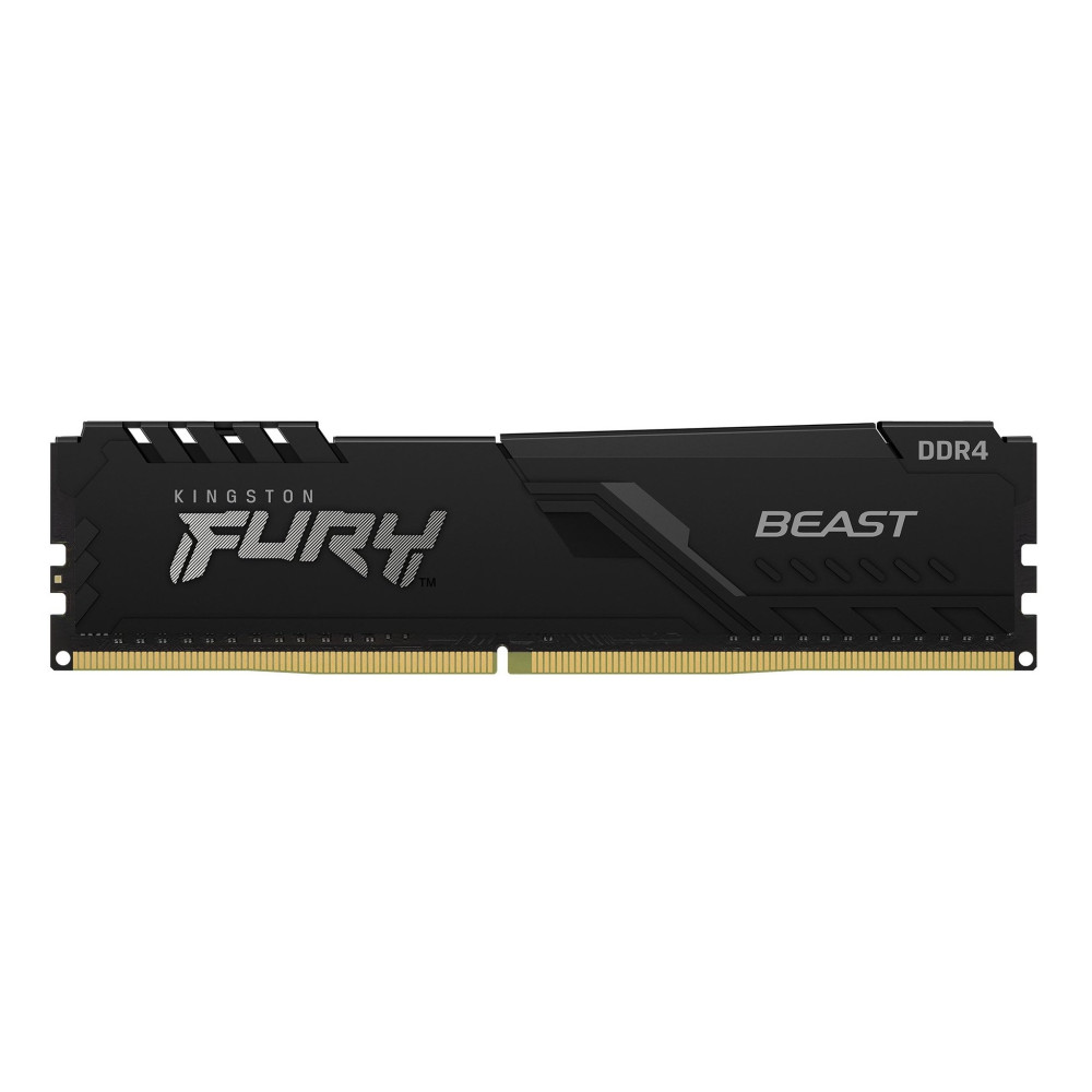 Kingston FURY Beast - DDR4 - modulo - 8 GB - DIMM 288-PIN - 3200 MHz / PC4-25600 - CL16 - 1.35 V - senza buffer - non ECC - nero Kingston FURY Beast - DDR4 - modulo - 8 GB - DIMM 288-PIN - 3200 MHz / PC4-25600 - CL16 - 1.35 V - senza buffer - non ECC - nero
