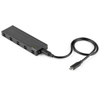 StarTech.com Enclosure USB-C a M.2 NVMe o M.2 SATA SSD 10Gbps - Case esterno portatile M.2 PCIe/SATA NGFF SSD in alluminio - Box