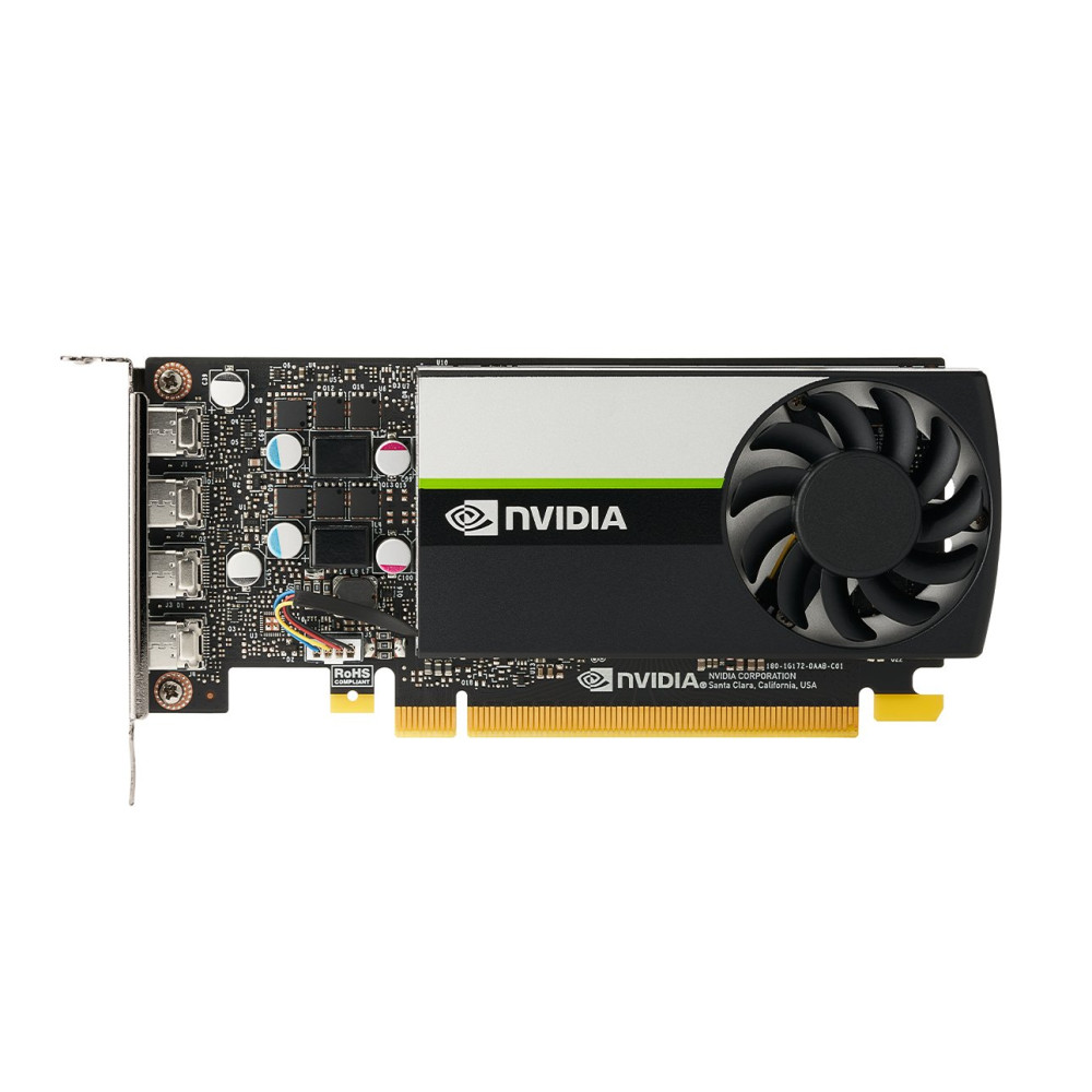 NVIDIA RTX T1000 (Kit) - Scheda grafica - T1000 - 4 GB GDDR6 - 4 x Mini DisplayPort NVIDIA RTX T1000 (Kit) - Scheda grafica - T1000 - 4 GB GDDR6 - 4 x Mini DisplayPort