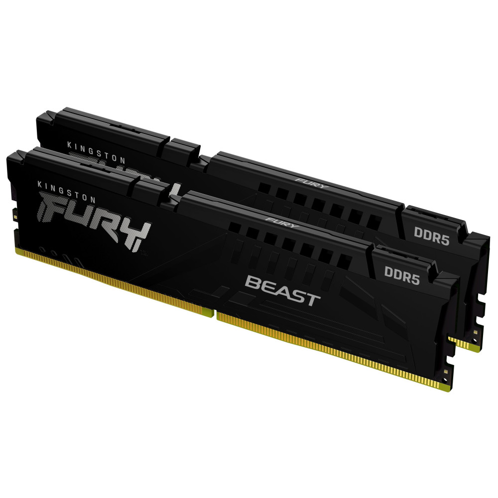 Kingston FURY Beast - DDR5 - kit - 16 GB: 2 x 8 GB - DIMM 288-PIN - 5200 MHz / PC5-41600 - CL40 - 1.25 V - senza buffer - on-die Kingston FURY Beast - DDR5 - kit - 16 GB: 2 x 8 GB - DIMM 288-PIN - 5200 MHz / PC5-41600 - CL40 - 1.25 V - senza buffer - on-die