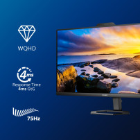 Philips 27E1N5600HE - 5000 Series - monitor a LED - 27" - 2560 x 1440 QHD @ 75 Hz - IPS - 300 cd/m² - 1000:1 - 1 ms - HDMI, Disp