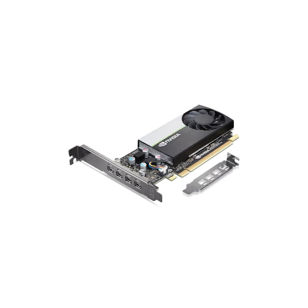 NVIDIA T1000 - Scheda grafica - T1000 - 8 GB GDDR6 - PCIe 3.0 x16 - 4 x Mini DisplayPort - confezione brown box - per ThinkStati NVIDIA T1000 - Scheda grafica - T1000 - 8 GB GDDR6 - PCIe 3.0 x16 - 4 x Mini DisplayPort - confezione brown box - per ThinkStati