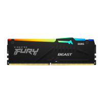 Kingston FURY Beast RGB - DDR5 - kit - 16 GB: 2 x 8 GB - DIMM 288-PIN - 5200 MT/s / PC5-41600 - CL40 - 1.25 V - senza buffer - o