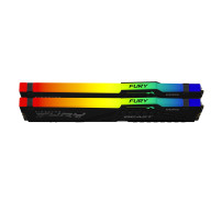 Kingston FURY Beast RGB - DDR5 - kit - 16 GB: 2 x 8 GB - DIMM 288-PIN - 5200 MT/s / PC5-41600 - CL40 - 1.25 V - senza buffer - o