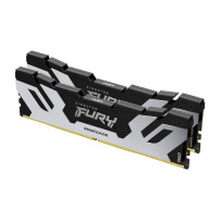 Kingston FURY Renegade Silver - DDR5 - kit - 32 GB: 2 x 16 GB - DIMM 288-PIN - 6400 MT/s / PC5-51200 - CL32 - 1.4 V - senza buff