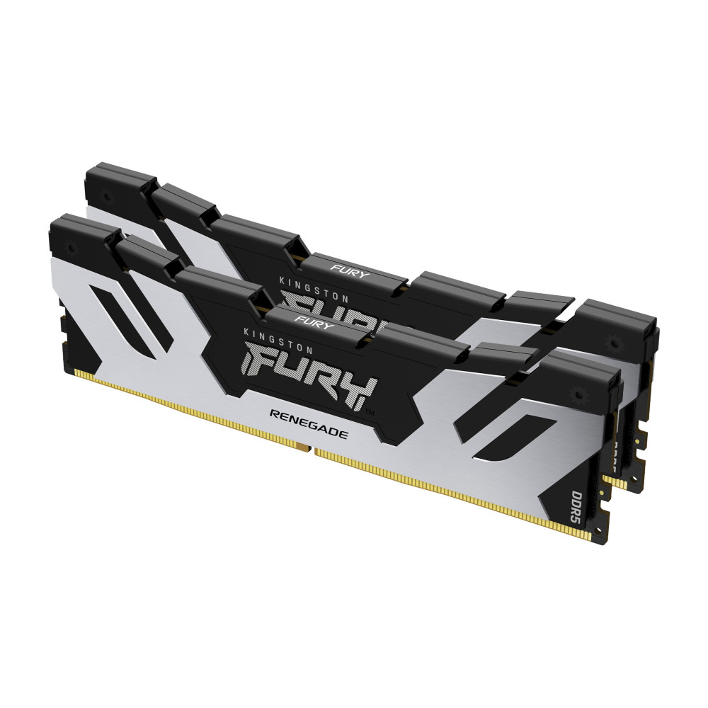 Kingston FURY Renegade Silver - DDR5 - kit - 32 GB: 2 x 16 GB - DIMM 288-PIN - 6400 MT/s / PC5-51200 - CL32 - 1.4 V - senza buff Kingston FURY Renegade Silver - DDR5 - kit - 32 GB: 2 x 16 GB - DIMM 288-PIN - 6400 MT/s / PC5-51200 - CL32 - 1.4 V - senza buff