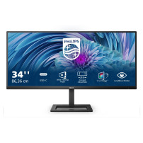 Philips E-line 346E2LAE - Monitor a LED - 34" - 3440 x 1440 WQHD @ 100 Hz - VA - 300 cd/m² - 4000:1 - 1 ms - HDMI, DisplayPort, 