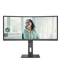 AOC Pro-line CU34P3CV - P3 Series - monitor a LED - curvato - 34" - 3440 x 1440 UWQHD @ 100 Hz - VA - 300 cd/m² - 3000:1 - 4 ms 