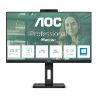 AOC Pro-line 24P3CW - Monitor a LED - 24" (23.8" visualizzabile) - 1920 x 1080 Full HD (1080p) @ 75 Hz - IPS - 300 cd/m² - 1000: