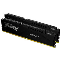 Kingston FURY Beast - DDR5 - kit - 16 GB: 2 x 8 GB - DIMM 288-PIN - 5200 MT/s / PC5-41600 - CL36 - 1.25 V - senza buffer - on-di