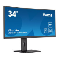 iiyama ProLite XCB3494WQSN-B5 - Monitor a LED - curvato - 34" - 3440 x 1440 UWQHD @ 120 Hz - VA - 300 cd/m² - 3000:1 - 0.4 ms - 