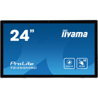 iiyama ProLite T2455MSC-B1 - Monitor a LED - 24" (23.8" visualizzabile) - touchscreen - 1920 x 1080 Full HD (1080p) - IPS - 400 