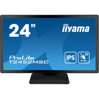 iiyama ProLite T2452MSC-B1 - Monitor a LED - 24" (23.8" visualizzabile) - touchscreen - 1920 x 1080 Full HD (1080p) - IPS - 400 