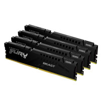 Kingston FURY Beast - DDR5 - kit - 128 GB: 4 x 32 GB - DIMM 288-PIN - 5600 MT/s / PC5-44800 - CL40 - 1.25 V - senza buffer - on-