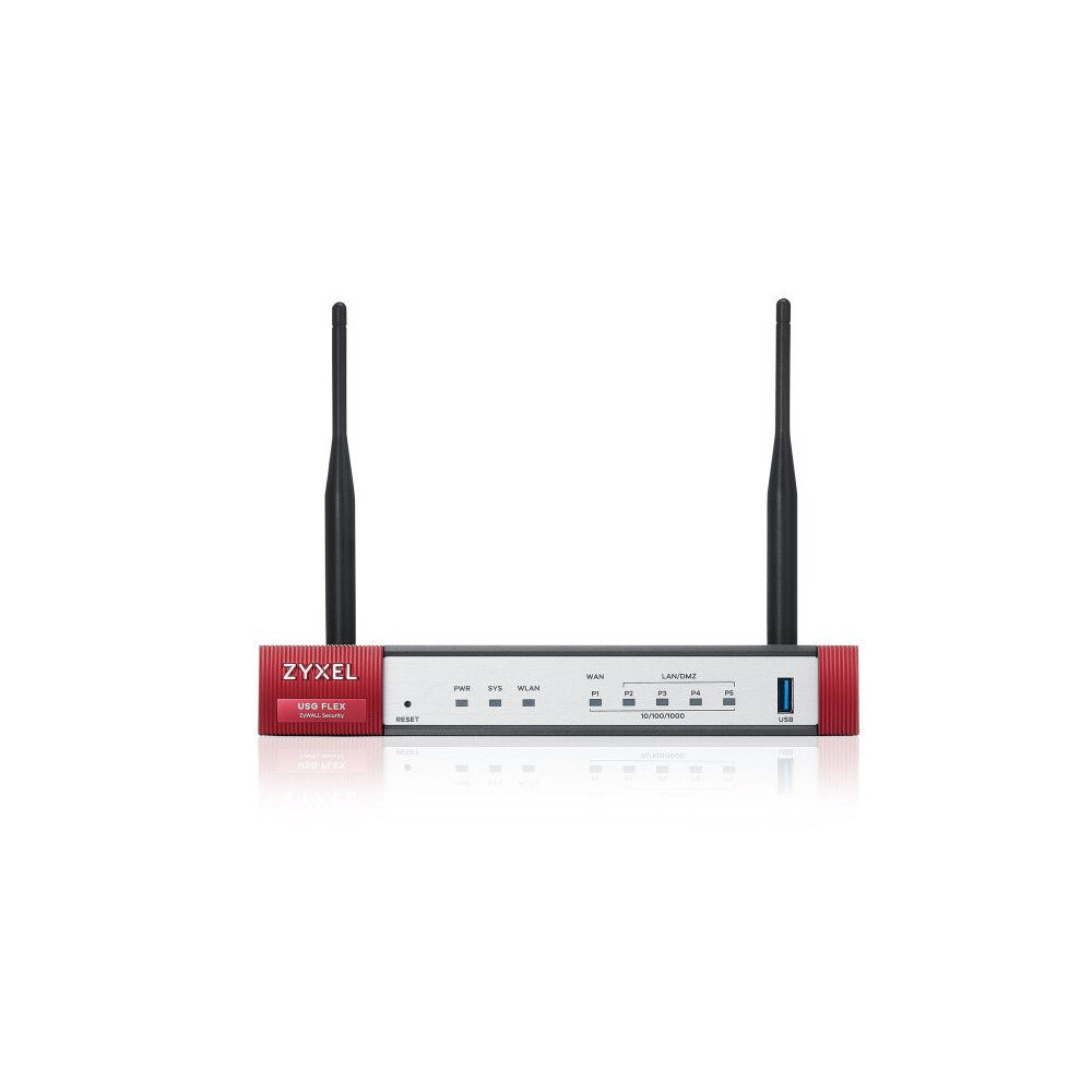 Zyxel ZyWALL USG FLEX 50AX - Firewall - 4 porte - 1GbE - Wi-Fi 6 - 2.4 GHz, 5 GHz - gestito da cloud Zyxel ZyWALL USG FLEX 50AX - Firewall - 4 porte - 1GbE - Wi-Fi 6 - 2.4 GHz, 5 GHz - gestito da cloud