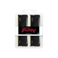 Kingston FURY Beast RGB - DDR4 - kit - 16 GB: 2 x 8 GB - DIMM 288-PIN - 3200 MHz / PC4-25600 - CL16 - 1.35 V - senza buffer - no