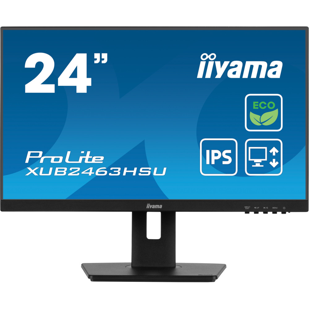 iiyama ProLite XUB2463HSU-B1 - Monitor a LED - 24" (23.8" visualizzabile) - 1920 x 1080 Full HD (1080p) @ 100 Hz - IPS - 250 cd/