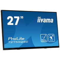 iiyama ProLite T2755QSC-B1 - Monitor a LED - 27" - touchscreen - 2560 x 1440 WQHD @ 75 Hz - IPS - 400 cd/m² - 1000:1 - 5 ms - HD