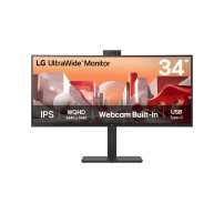 LG UltraWide 34BA85QE-B - Monitor a LED - curvato - 34" - 3440 x 1440 WQHD @ 60 Hz - IPS - 300 cd/m² - 1000:1 - HDR10 - 5 ms - 2