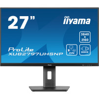 iiyama ProLite XUB2797UHSNP-B1 - Monitor a LED - 27" - 3840 x 2160 4K @ 60 Hz - IPS - 350 cd/m² - 1300:1 - 4 ms - HDMI, DisplayP