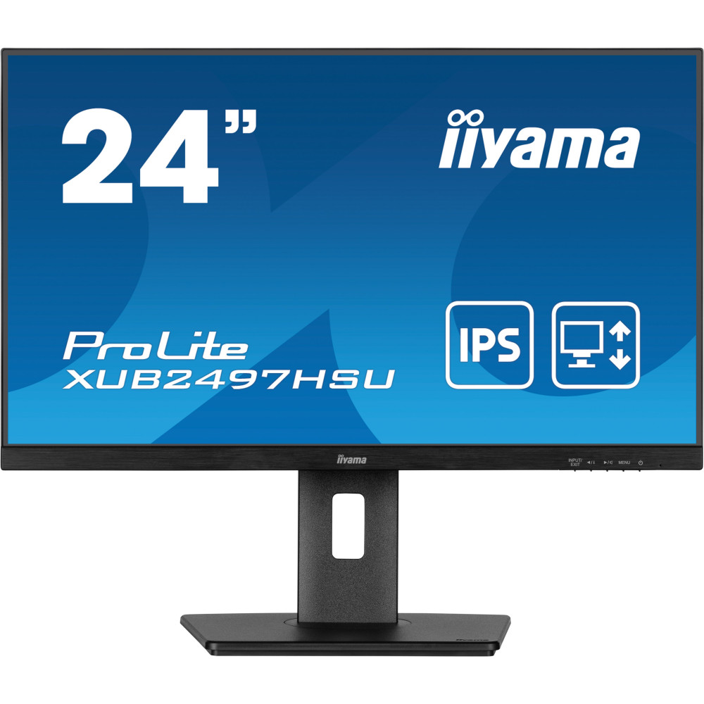 iiyama ProLite XUB2497HSU-B2 - Monitor a LED - 24" (23.8" visualizzabile) - 1920 x 1080 Full HD (1080p) @ 100 Hz - IPS - 250 cd/
