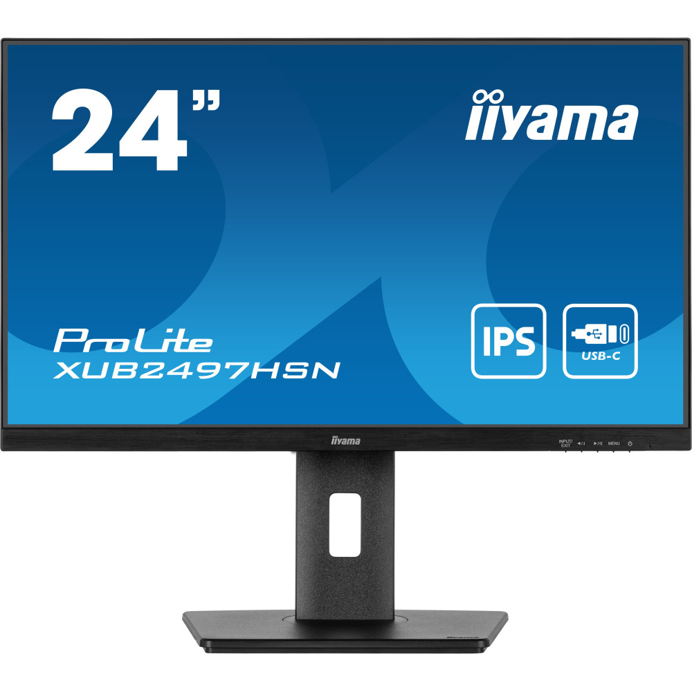 iiyama ProLite XUB2497HSN-B2 - Monitor a LED - 24" (23.8" visualizzabile) - 1920 x 1080 Full HD (1080p) @ 100 Hz - IPS - 300 cd/