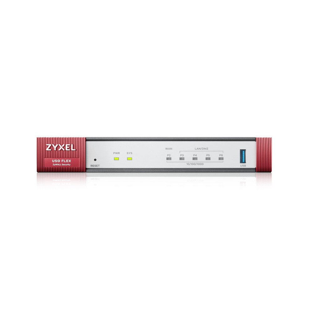 Zyxel USG Flex H Series 50HP - Firewall - con pacchetto Entry Defense di 1 anno - 5 porte - 1GbE - gestito da cloud - per Zyxel Zyxel USG Flex H Series 50HP - Firewall - con pacchetto Entry Defense di 1 anno - 5 porte - 1GbE - gestito da cloud - per Zyxel