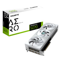 GIGABYTE GeForce RTX 5070 AERO OC 12G Scheda Grafica - 12GB GDDR7, 192 bit, PCI-E 5.0, 2625 MHz Core Clock, 3 x DP 2.1a, 1 x HDM