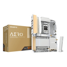 GIGABYTE X870E AERO X3D WOOD Scheda Madre - Supporta CPU AMD Ryzen 9000, VRM digitale a 16+2+2 fasi, fino a 9000Hz DDR5 (O.C.), 