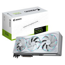 GIGABYTE AORUS GeForce RTX 5090 STEALTH ICE 32G Scheda Grafica - 32GB GDDR7, 512bit, PCI-E 5.0, 2655MHz Frequenza core, 3 x DP 2