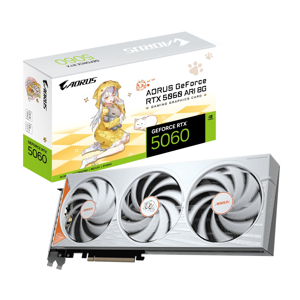GIGABYTE AORUS GeForce RTX 5060 ARI 8G Scheda Grafica