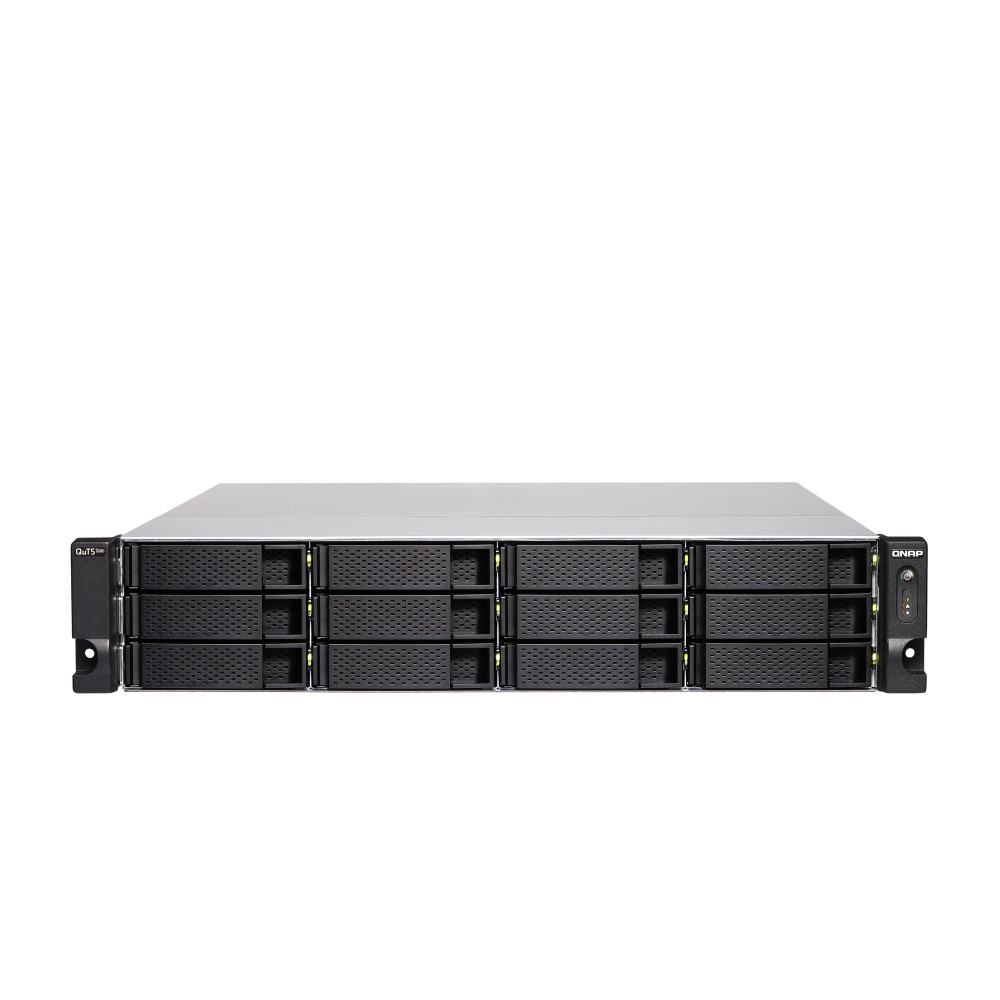 QNAP TS-H1886XU-RP-R2 NAS Armadio (3U) Intel® Xeon® D D-1622 16 GB DDR4 0 TB QuTS hero Nero, Grigio
