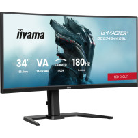 iiyama G-MASTER Red Eagle GCB3484WQSU-B1 - Monitor a LED - gaming - curvato - 34" (31.4" visualizzabile) - 3440 x 1440 UWQHD @ 1