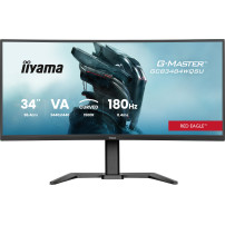 iiyama G-MASTER Red Eagle GCB3484WQSU-B1 - Monitor a LED - gaming - curvato - 34" (31.4" visualizzabile) - 3440 x 1440 UWQHD @ 1
