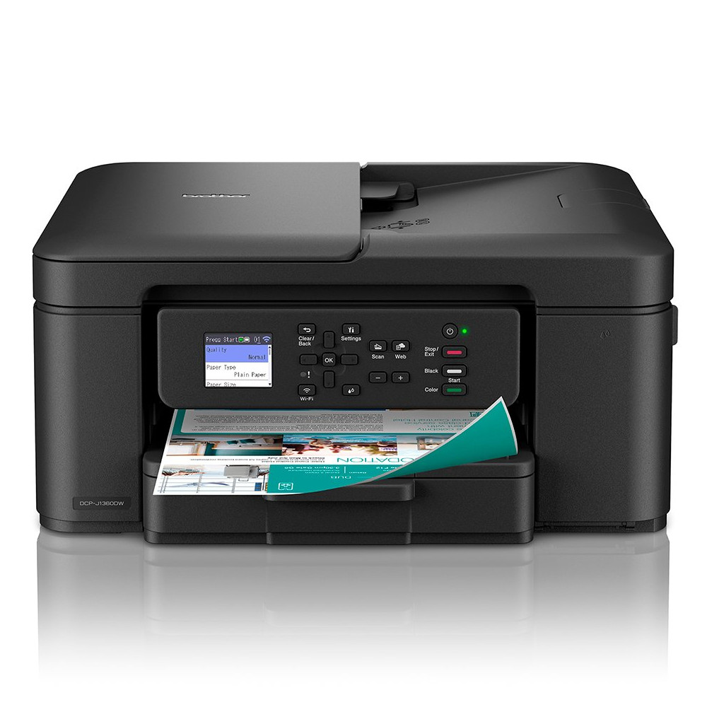 Brother DCP-J1360DW - Stampante multifunzione - colore - ink-jet - A4/Legal (supporti) - 150 fogli - USB 2.0, Wi-Fi(n) Brother DCP-J1360DW - Stampante multifunzione - colore - ink-jet - A4/Legal (supporti) - 150 fogli - USB 2.0, Wi-Fi(n)
