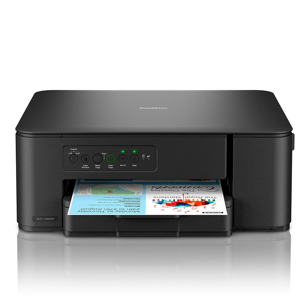 Brother DCP-J1260W - Stampante multifunzione - colore - ink-jet - A4/Legal (supporti) - 150 fogli - USB 2.0, Wi-Fi(n) Brother DCP-J1260W - Stampante multifunzione - colore - ink-jet - A4/Legal (supporti) - 150 fogli - USB 2.0, Wi-Fi(n)
