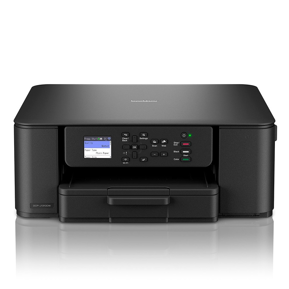 Brother DCP-J1310DW - Stampante multifunzione - colore - ink-jet - A4/Legal (supporti) - 150 fogli - USB 2.0, Wi-Fi(n) Brother DCP-J1310DW - Stampante multifunzione - colore - ink-jet - A4/Legal (supporti) - 150 fogli - USB 2.0, Wi-Fi(n)